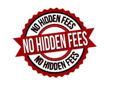 No Hidden Fees Badge